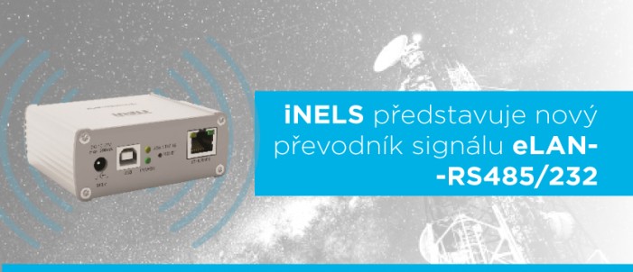 iNELS představuje nový převodník signálu eLAN-RS485/232 photo
